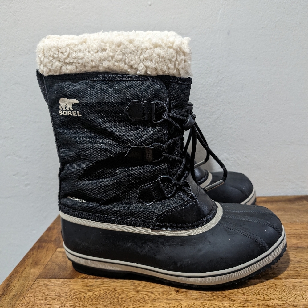 Sorel Women's Winter Carnival Boot Waterproof Black Stone Size 6 US 1855081 Shoe